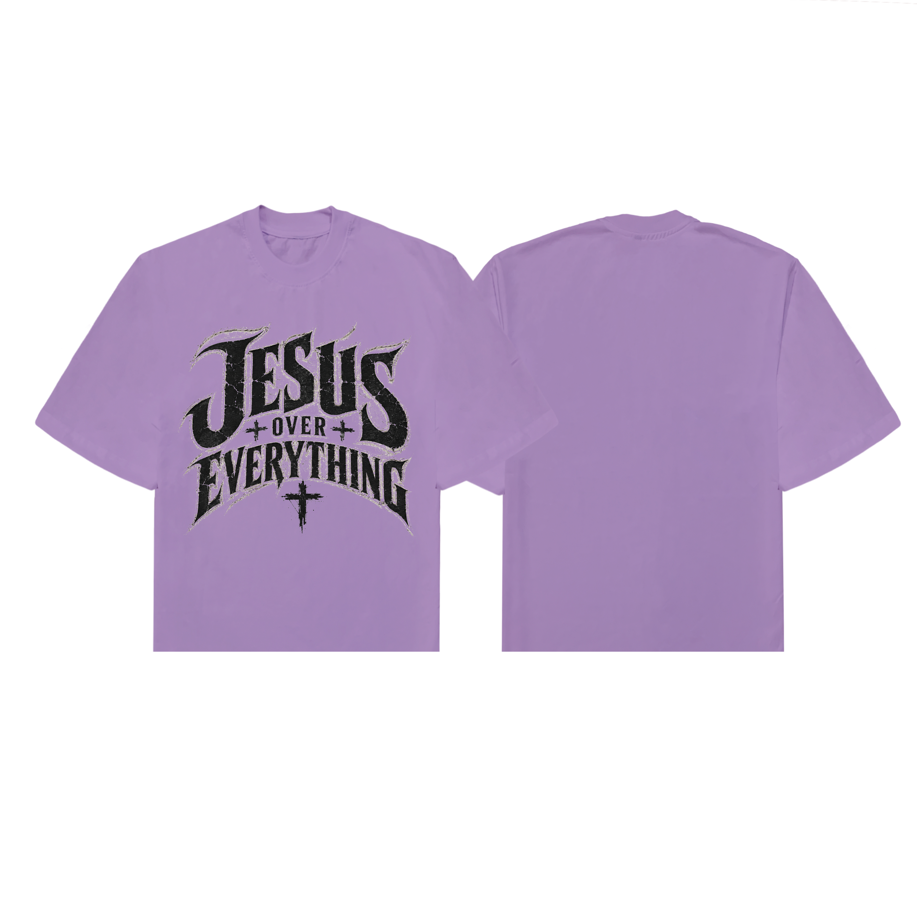Jesus Over Everything Tee Lavander