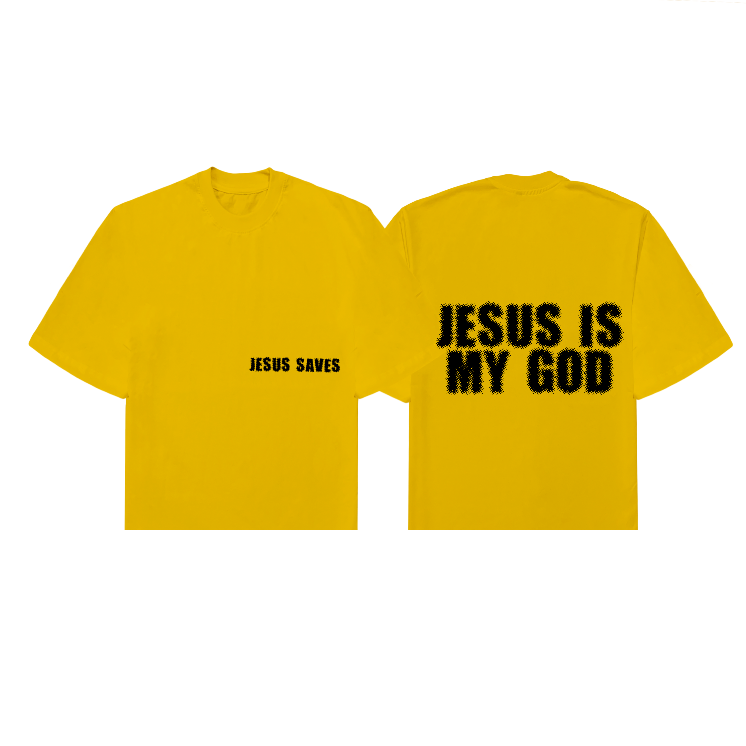 Jesus Is My God Statement Tee Yellow